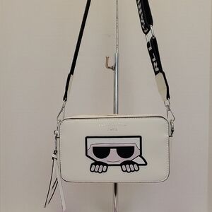 Karl Lagerfeld White Crossbody Bag